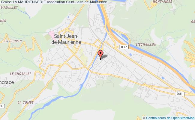 plan association La Mauriennerie Saint-Jean-de-Maurienne
