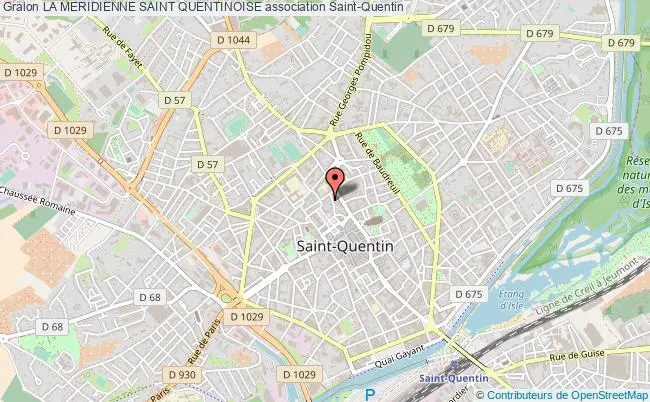 plan association La Meridienne Saint Quentinoise Saint-Quentin