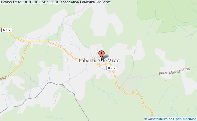 plan association La Mesnie De Labastide Labastide-de-Virac