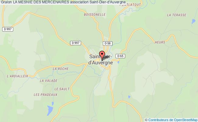 plan association La Mesnie Des Mercenaires Saint-Dier-d'Auvergne