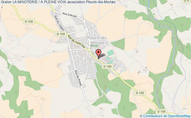 plan association La Minoterie / À Pleine Voix Plourin-lès-Morlaix
