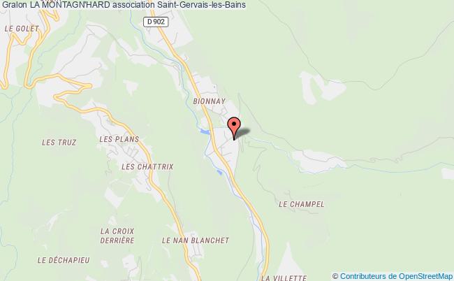 plan association La Montagn'hard Saint-Gervais-les-Bains