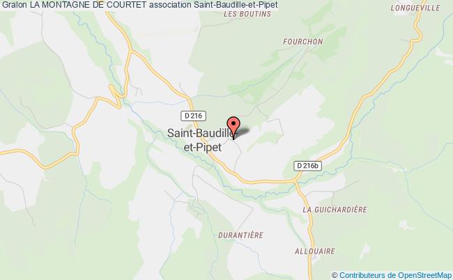 plan association La Montagne De Courtet Saint-Baudille-et-Pipet