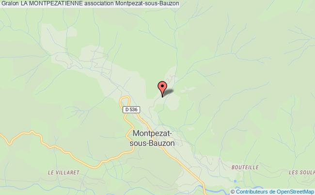 plan association La Montpezatienne Montpezat-sous-Bauzon