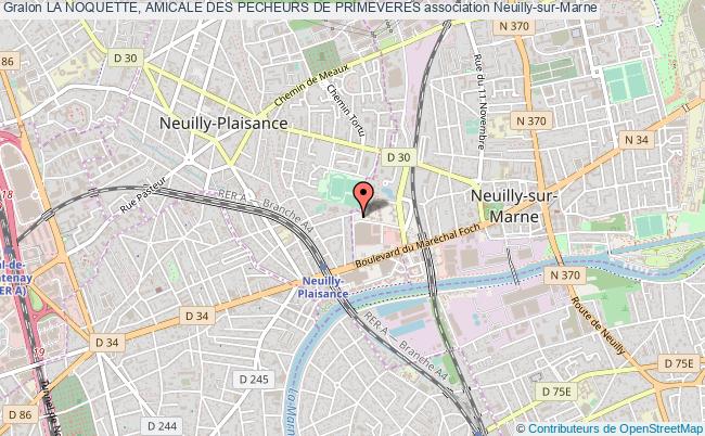 plan association La Noquette, Amicale Des Pecheurs De Primeveres Neuilly-sur-Marne