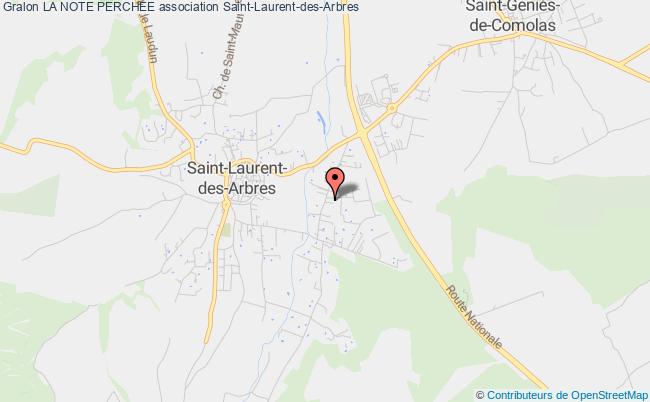 plan association La Note Perchee Saint-Laurent-des-Arbres