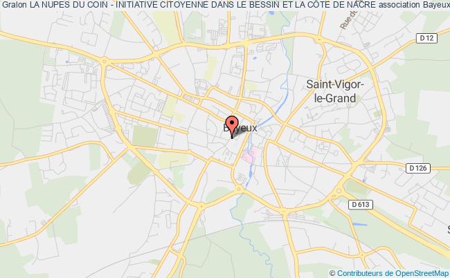 plan association La Nupes Du Coin - Initiative Citoyenne Dans Le Bessin Et La CÔte De Nacre Bayeux