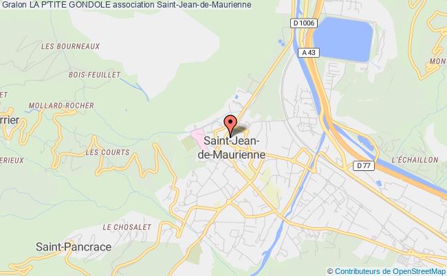 plan association La P'tite Gondole Saint-Jean-de-Maurienne