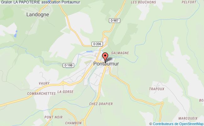 plan association La Papoterie Pontaumur