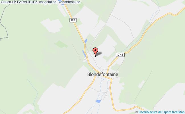plan association La Paranthez' Blondefontaine