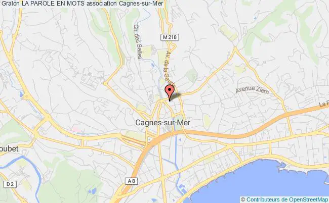 plan association La Parole En Mots Cagnes-sur-Mer