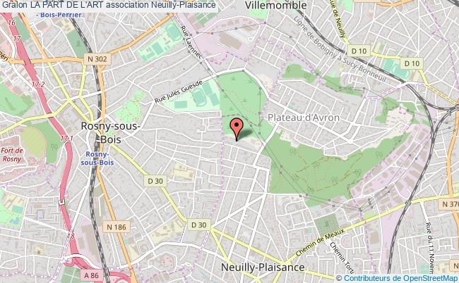 plan association La Part De L'art Neuilly-Plaisance
