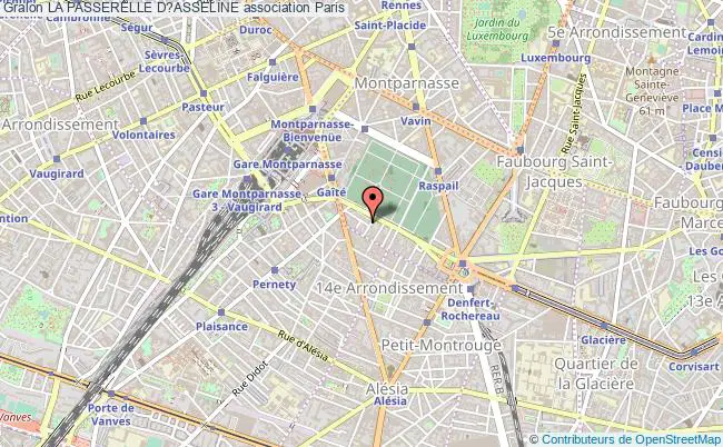 plan association La Passerelle D?asseline Paris
