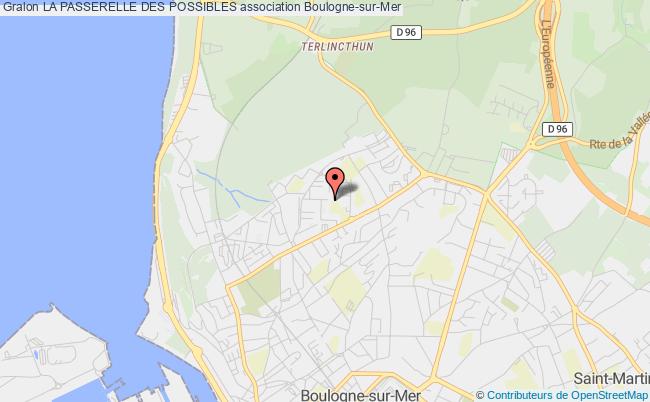 plan association La Passerelle Des Possibles Boulogne-sur-Mer