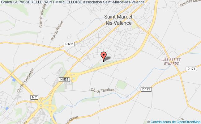 plan association La Passerelle Saint Marcelloise Saint-Marcel-lès-Valence
