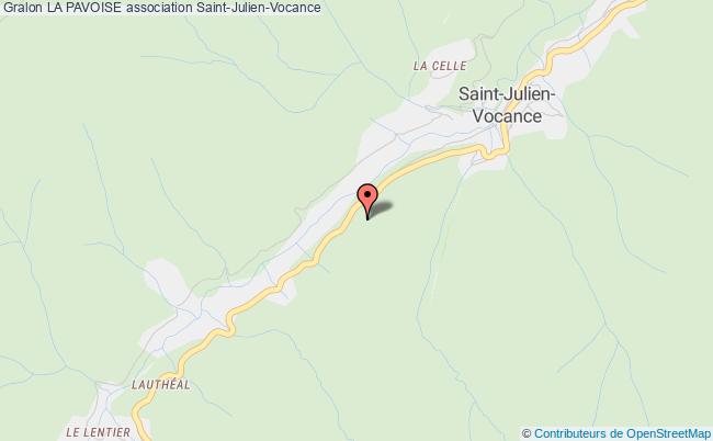 plan association La Pavoise Saint-Julien-Vocance