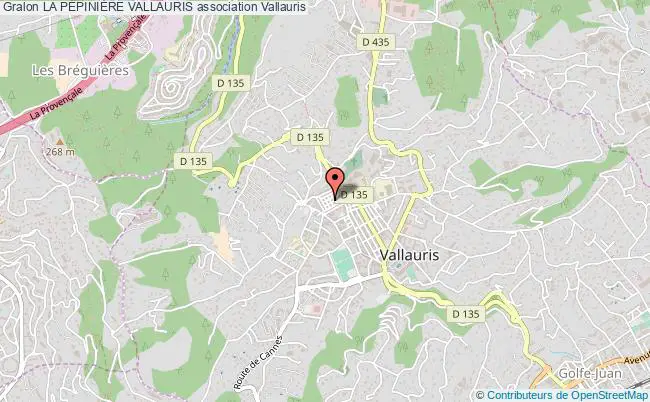 plan association La PÉpiniÈre Vallauris Vallauris