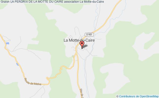 plan association La Perdrix De La Motte Du Caire La    Motte-du-Caire