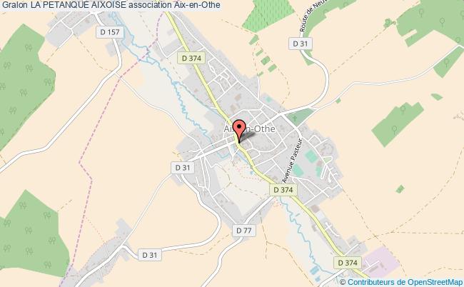 plan association La Petanque Aixoise Aix-en-Othe