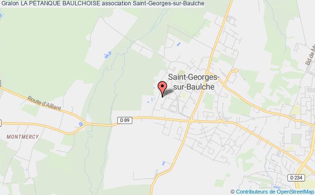 plan association La PÉtanque Baulchoise Saint-Georges-sur-Baulche