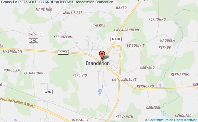 plan association La Petanque Branderionnaise Brandérion