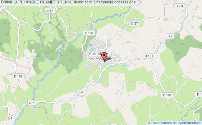 plan association La Petanque Chambostienne Chambost-Longessaigne