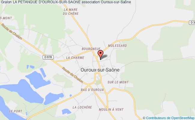 plan association La Petanque D'ouroux-sur-saone Ouroux-sur-Saône