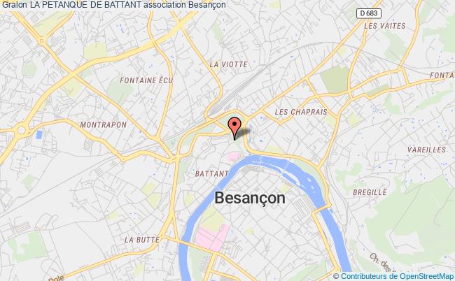 plan association La Petanque De Battant Besançon