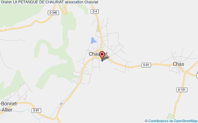 LA PETANQUE DE CHAURIAT