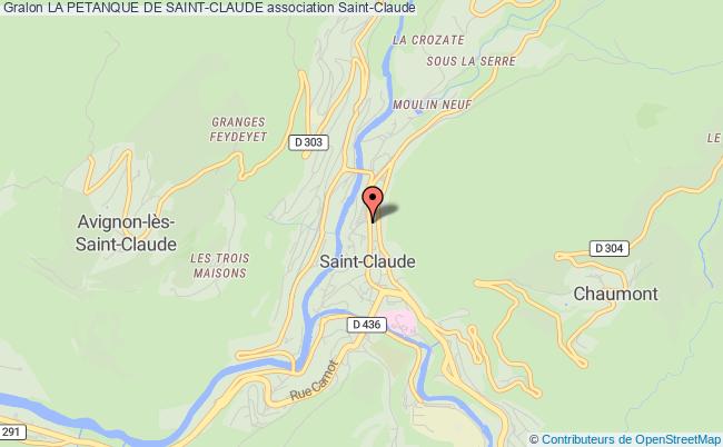 plan association La Petanque De Saint-claude SAINT-CLAUDE