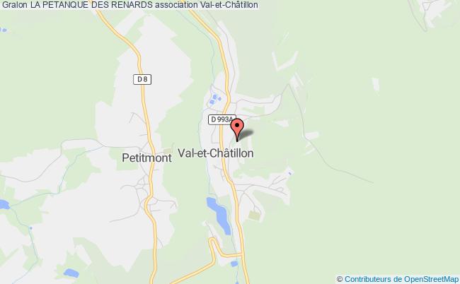 plan association La Petanque Des Renards Val-et-Châtillon