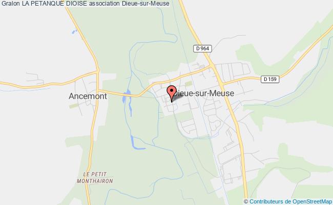 plan association La Petanque Dioise Dieue-sur-Meuse