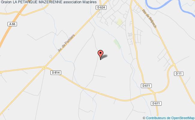 LA PETANQUE MAZERIENNE