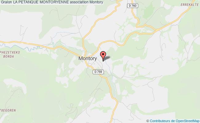 plan association La Petanque Montoryenne Montory
