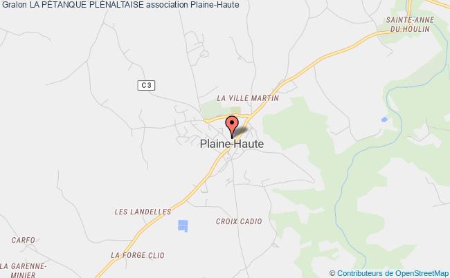 plan association La PÉtanque PlÉnaltaise Plaine-Haute