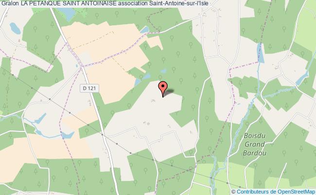 plan association La Petanque Saint Antoinaise Saint-Antoine-sur-l'Isle