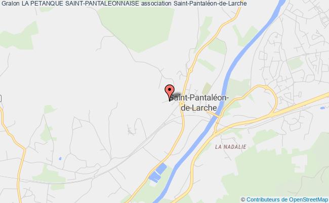 plan association La Petanque Saint-pantaleonnaise Saint-Pantaléon-de-Larche