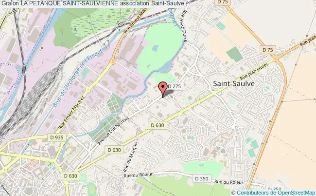 plan association La Petanque Saint-saulvienne Saint-Saulve