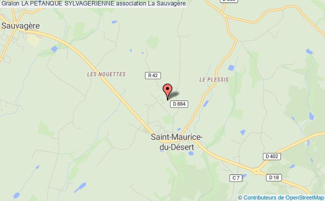 plan association La Petanque Sylvagerienne Saint-Maurice-du-Désert