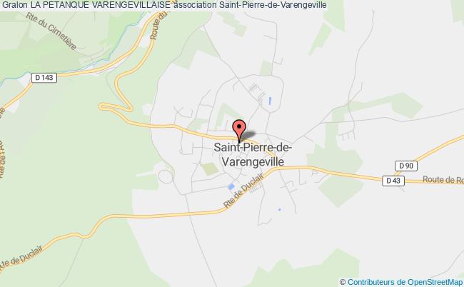 plan association La Petanque Varengevillaise Saint-Pierre-de-Varengeville