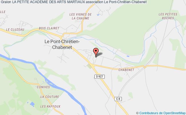 plan association La Petite AcadÉmie Des Arts Martiaux Pont-Chrétien-Chabenet