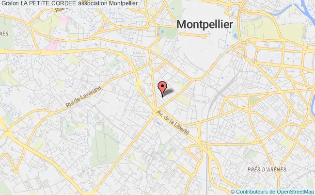 plan association La Petite Cordee Montpellier