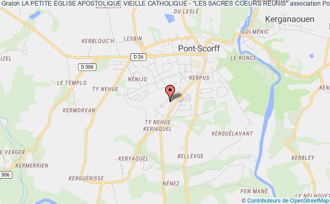 plan association La Petite Église Apostolique Vieille Catholique - "les Sacres Coeurs RÉunis" Pont-Scorff