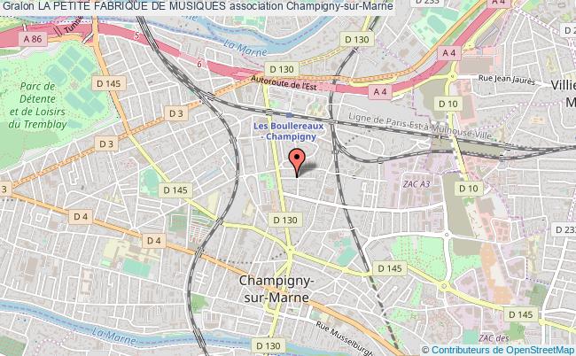 plan association La Petite Fabrique De Musiques Champigny-sur-Marne