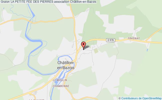 plan association La Petite FÉe Des Pierres Châtillon-en-Bazois