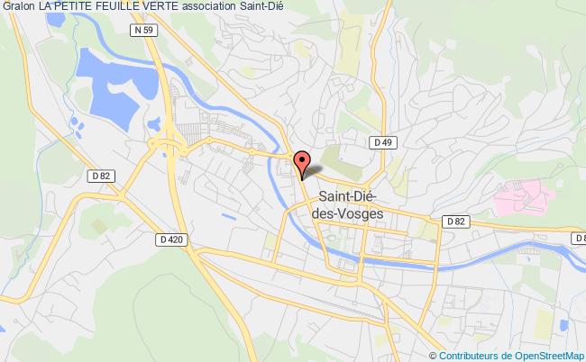 plan association La Petite Feuille Verte Saint-Dié-des-Vosges