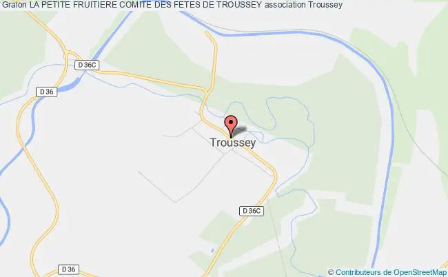 plan association La Petite Fruitiere Comite Des Fetes De Troussey Troussey