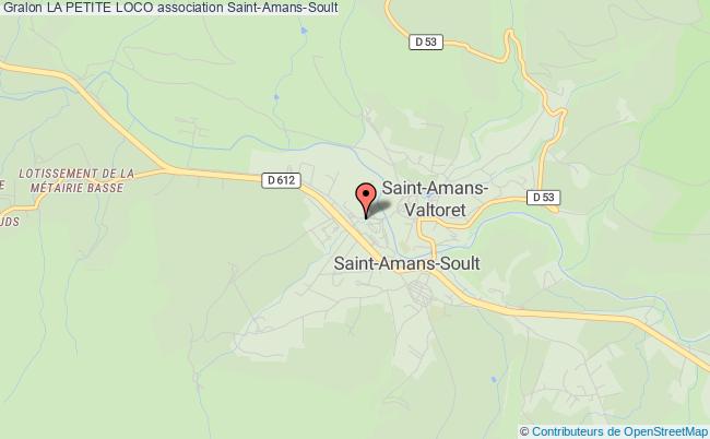 plan association La Petite Loco Saint-Amans-Soult
