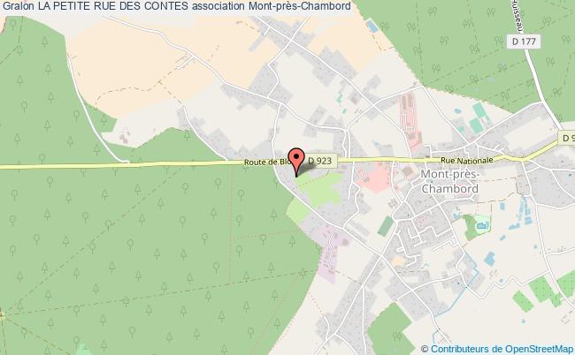 plan association La Petite Rue Des Contes Mont-près-Chambord