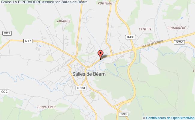 plan association La PiperadÈre Salies-de-Béarn